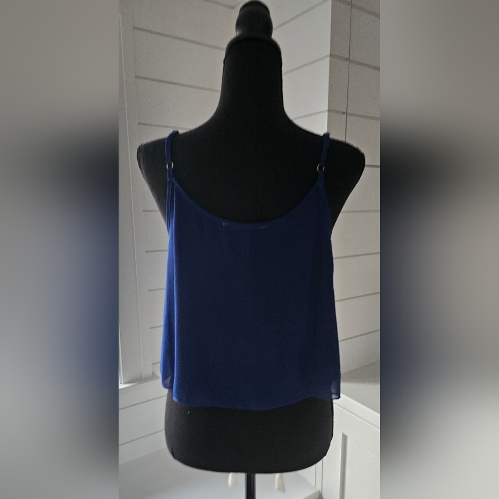 Blue Embroidered Women's Top - Picture 4 of 6